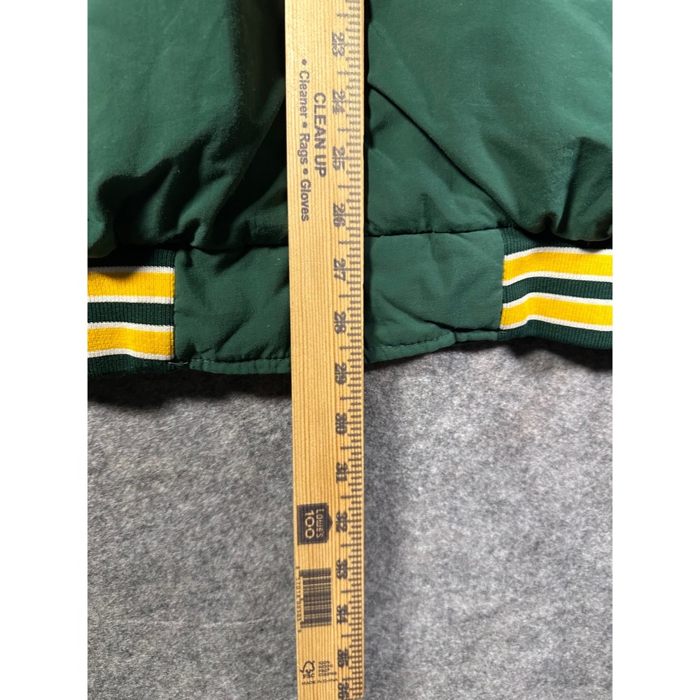 Ripon Jackets Mens Green Yellow Stripe Letterman Style Bomber Jacket XXXL USA‎ - Picture 6 of 10